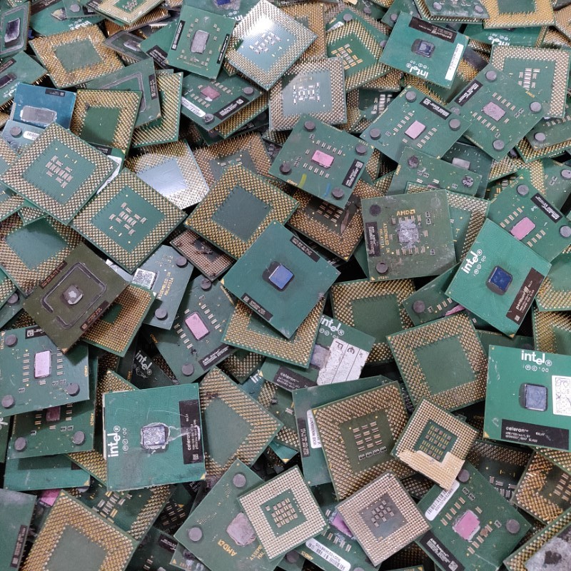 Green or brown plastic processor
