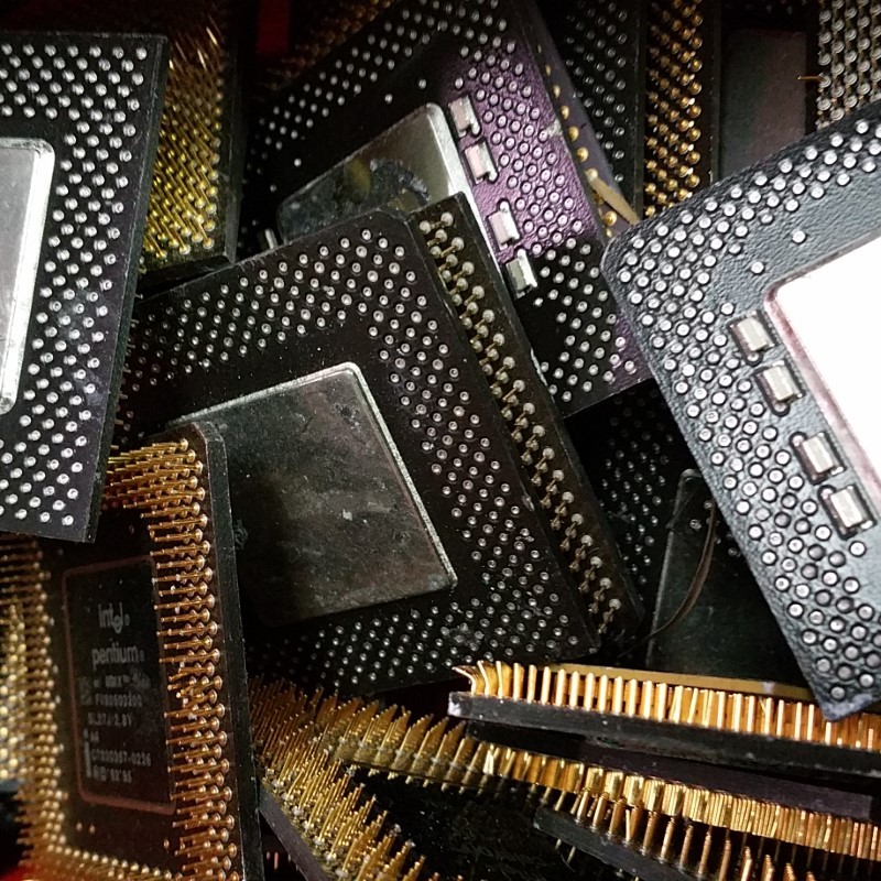 Black plastic processor