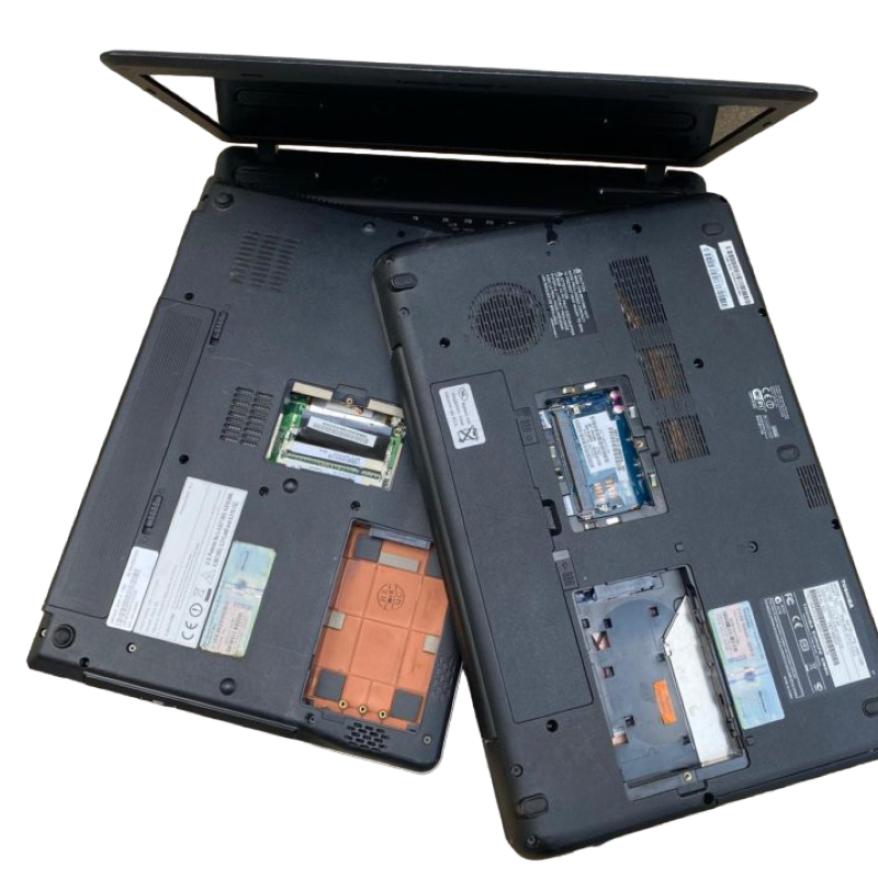 Incomplete laptop with battery